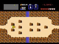 une photo d'Ã©cran de The Legend of Zelda sur Nintendo Nes